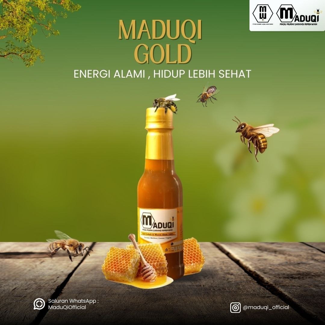 ✨ MaduQi Gold – Madu Premium Emas dengan Rasa Manis Alami & Khasiat Luar Biasa
